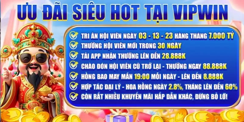 Khuyến mãi Vin777 được thiết kế giúp hội viên tăng lợi nhuận